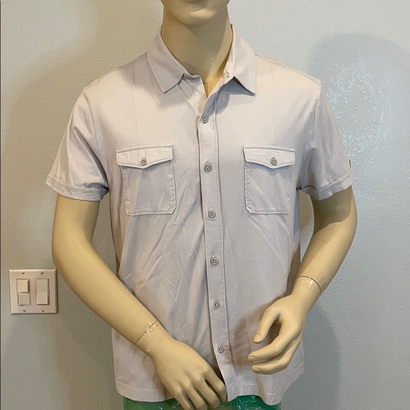 Threads & Heirs Men’s Short Sleeve Size L Shirt - Picture 1 of 7